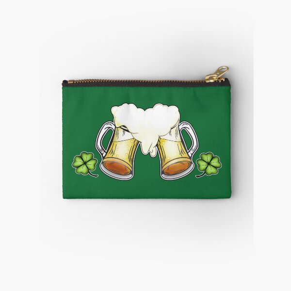 Item preview, Beer Cheer with two shamrock clovers designed and sold by iduzarts.