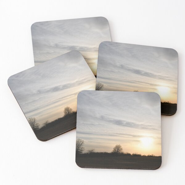 Item preview, Cloudy Sunset Over a Rural Field designed and sold by SEEphotos7171.