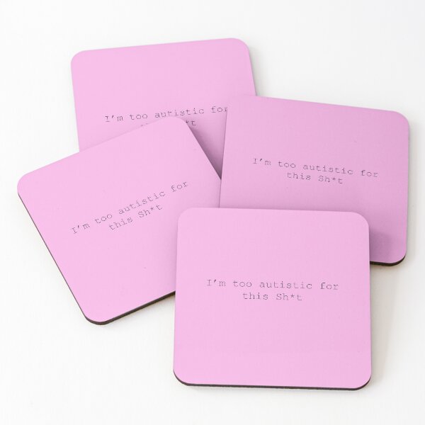Item preview, Too autistic in pink designed and sold by a-b-photos.