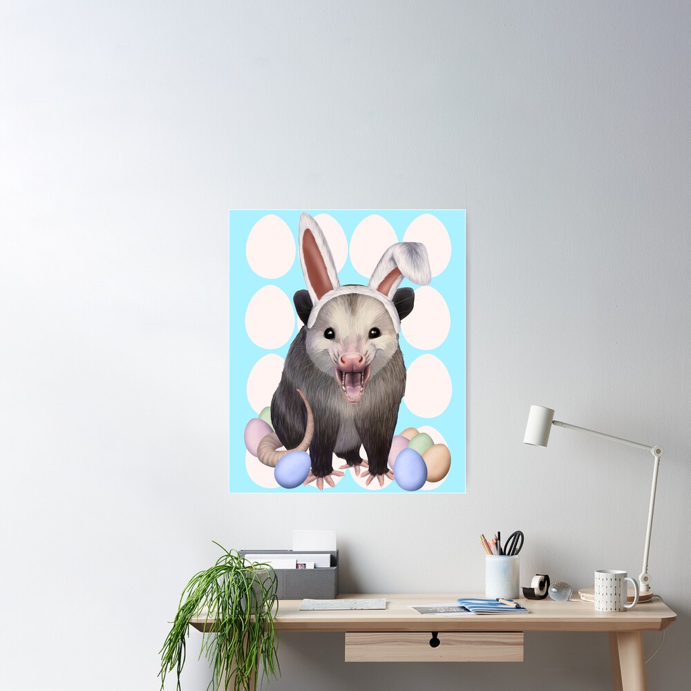 Easter Humu Poster for Sale by sharkbait83