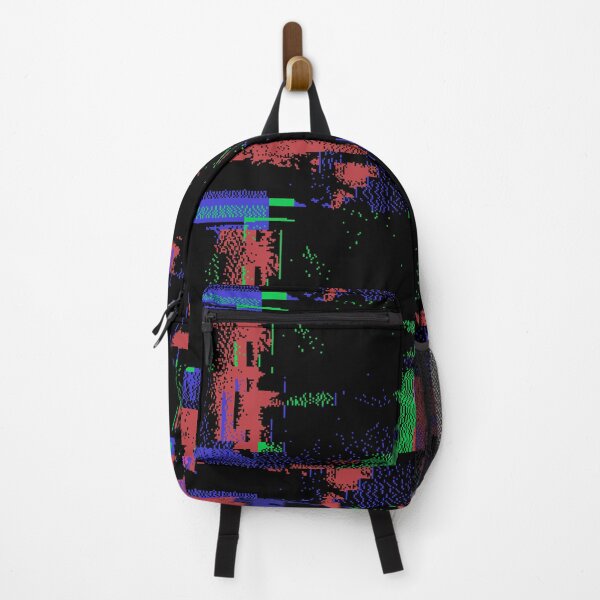 Item preview, Glitchy Bits Neon Dark Abstract - dither on early tech designed and sold by Plastic Memory Archive.