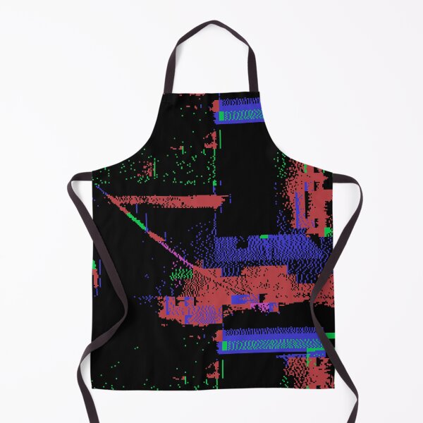 Item preview, Glitchy Bits Neon Dark Abstract - dither on early tech designed and sold by Plastic Memory Archive.