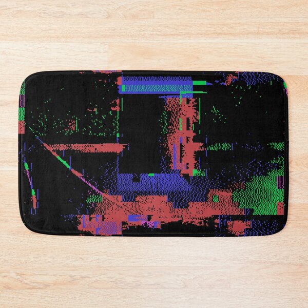 Item preview, Glitchy Bits Neon Dark Abstract - dither on early tech designed and sold by Plastic Memory Archive.
