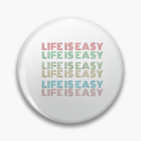 Item preview, Life Is Easy Pastel Repeated Text designed and sold by DeeCeeFashion.