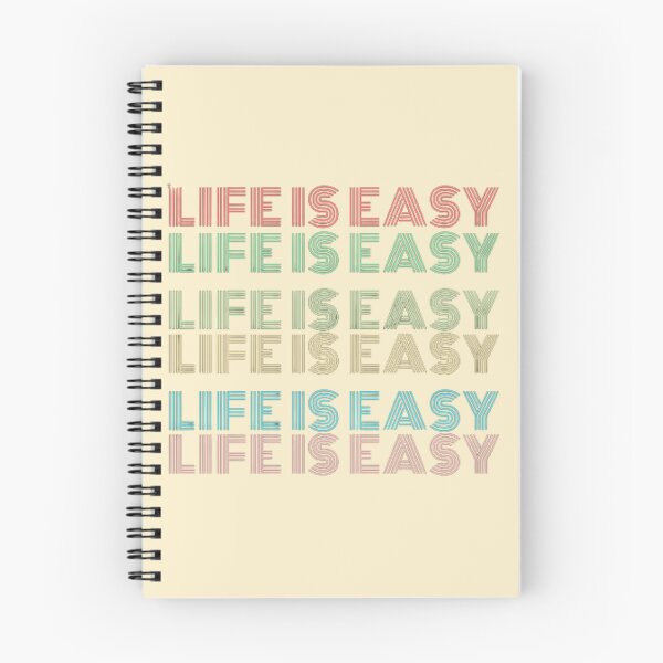Item preview, Life Is Easy Pastel Repeated Text designed and sold by DeeCeeFashion.