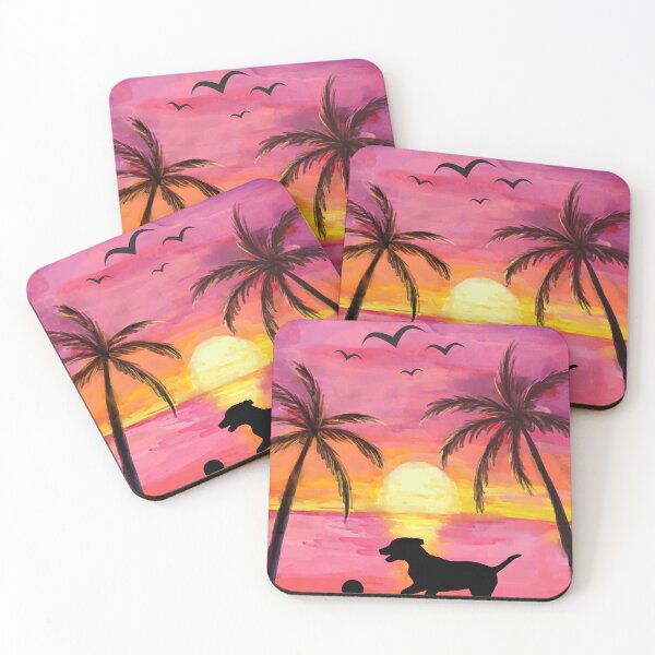 Item preview, Beach Sunset Dog designed and sold by HappyLifeCreate.