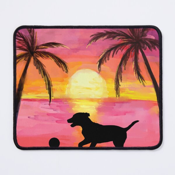Item preview, Beach Sunset Dog designed and sold by HappyLifeCreate.