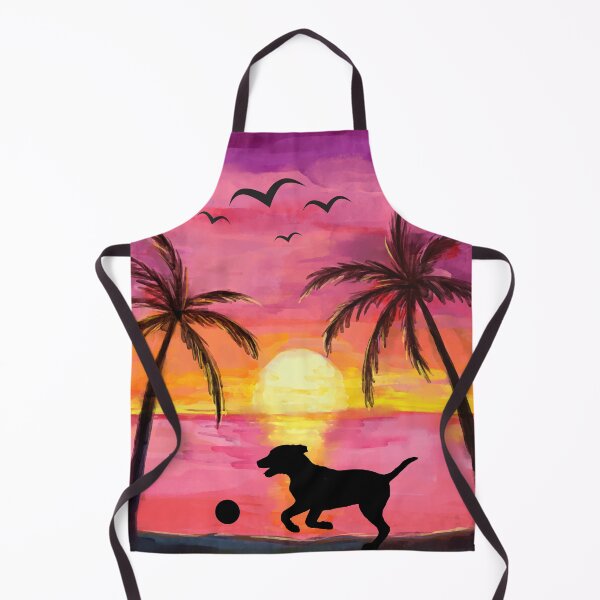 Item preview, Beach Sunset Dog designed and sold by HappyLifeCreate.