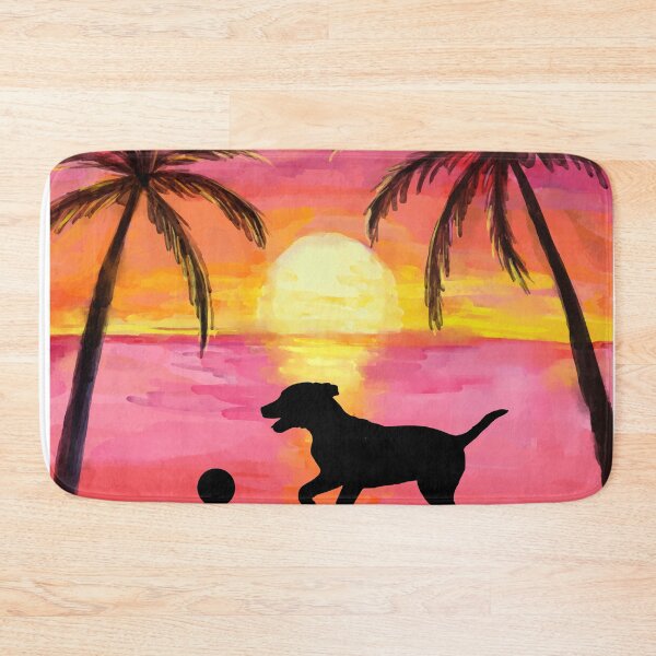 Item preview, Beach Sunset Dog designed and sold by HappyLifeCreate.