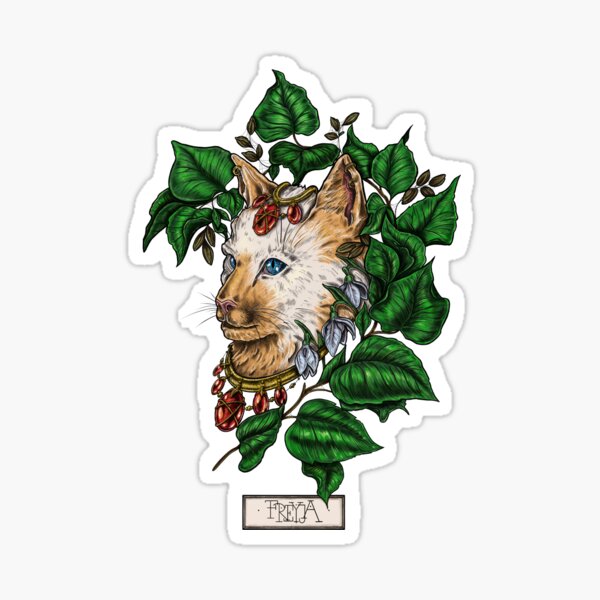 FREYJA: Goddess of fertility, love and all the stuff everyone else wanted in Color Sticker