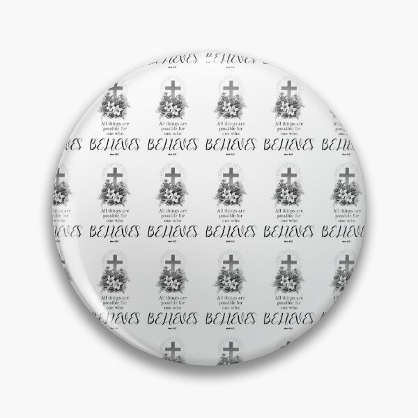 Item preview, BibleArtDesign - I Want To Believe - Religion - Christianity Quotes - BibleVerses - Mark 9:23 designed and sold by tshirtfever.