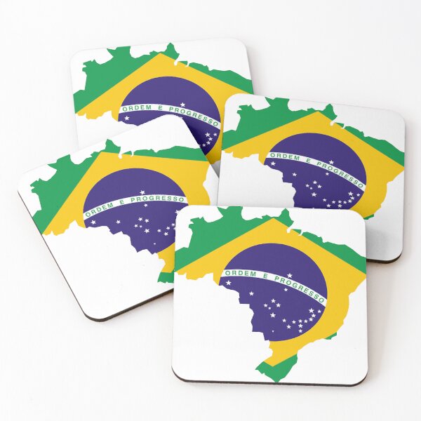 Artikelvorschau, Brazil Flag Map Design entworfen und verkauft von DegoPine Art Studio.