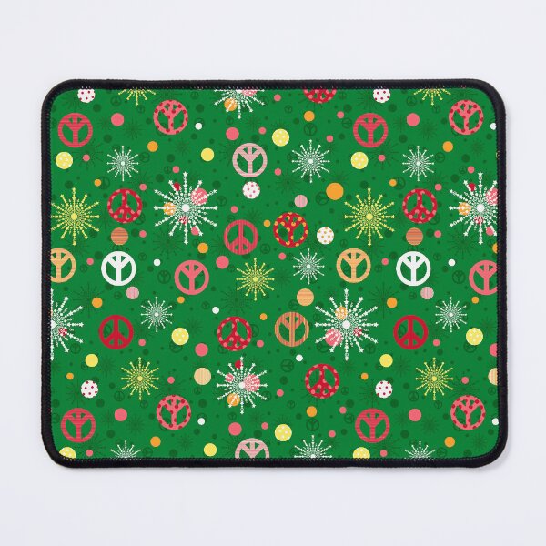 Item preview, Festive peace signs and snowflakes, with dots. designed and sold by SandraPDesigns.