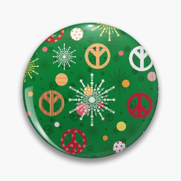 Item preview, Festive peace signs and snowflakes, with dots. designed and sold by SandraPDesigns.