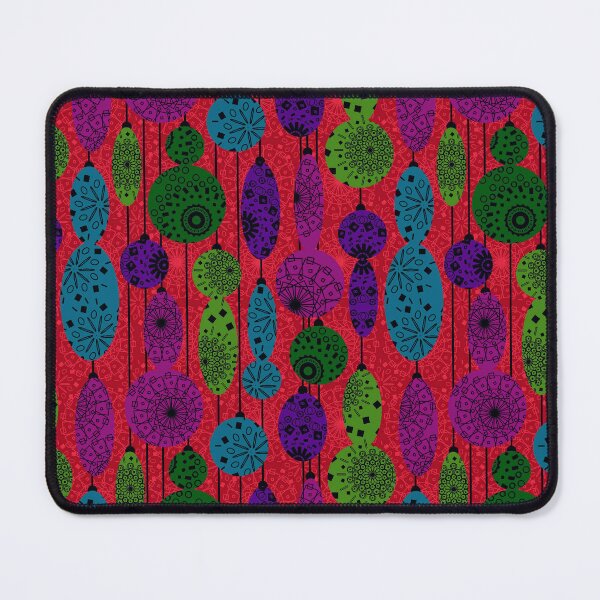 Item preview, Silhouette Christmas stockings and baubles, with spirograph patterns, designed and sold by SandraPDesigns.
