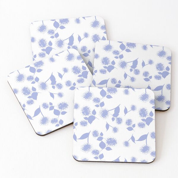 Item preview, Wildflowers Light Blue Block Print designed and sold by HildegunStudio.