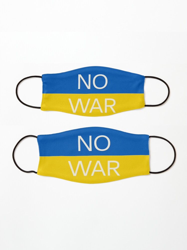 Alternate view of No war in Ukraine Mask