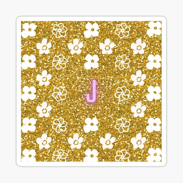 Glitter J Stickers for Sale | Redbubble