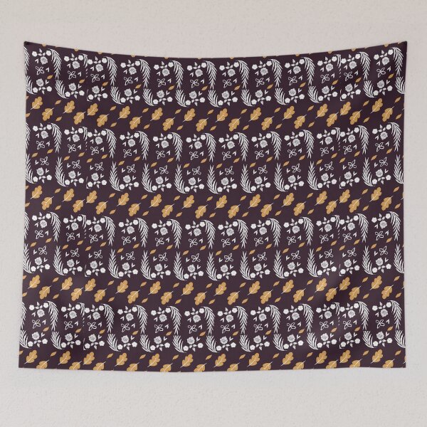 Item preview, Batik. Brown, orange leafs designed and sold by Heavdaiin.