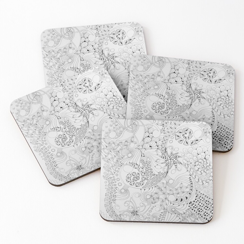 Item preview, Coasters (Set of 4) designed and sold by CreativeMissL.
