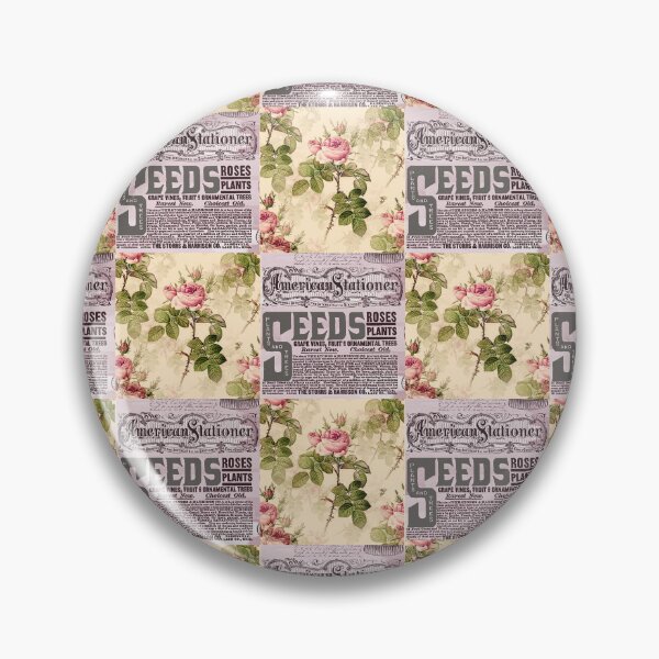 Item preview, Vintage Roses and Seed Script Lettering Design Botanical Flowers designed and sold by Cute & Sassy Custom Gifting Boutiques.
