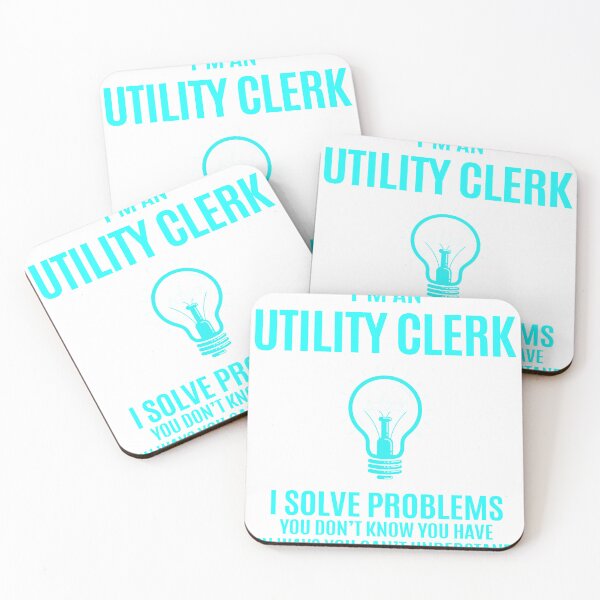 Item preview, Utility Clerk - I Solve Problems Job Gift designed and sold by melissaval2.