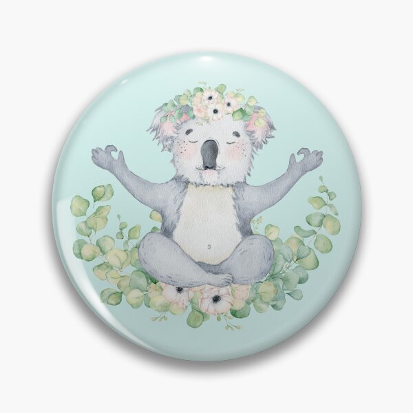 Item preview, Coala meditando sobre hojas de eucalipto designed and sold by MagicStrawberry.