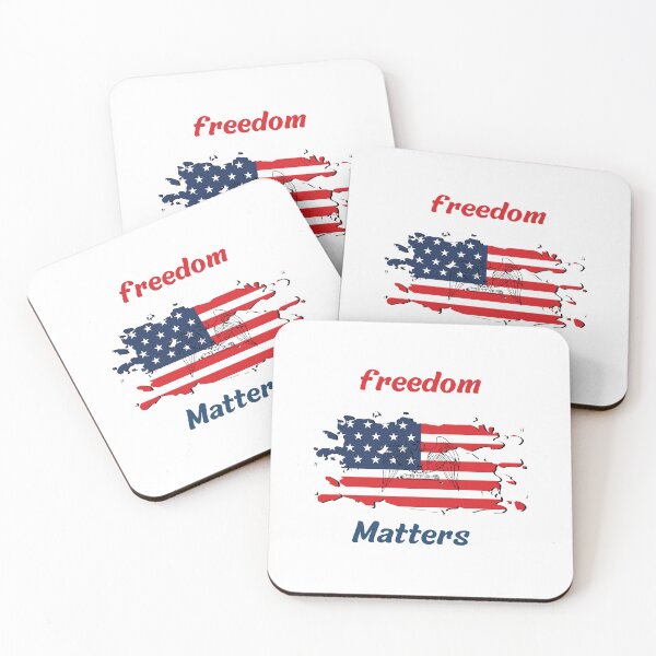 Item preview, freedom matters Independence Day 4th of july designed and sold by MizMed ⭐⭐⭐⭐⭐.