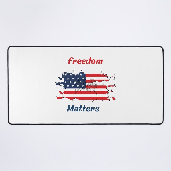 Item preview, freedom matters Independence Day 4th of july designed and sold by MizMed ⭐⭐⭐⭐⭐.