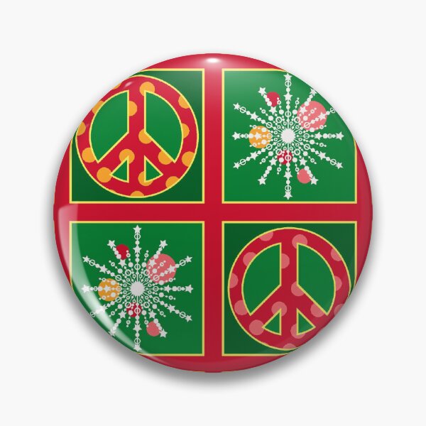 Item preview, Festive chequered peace and snowflake squares. designed and sold by SandraPDesigns.