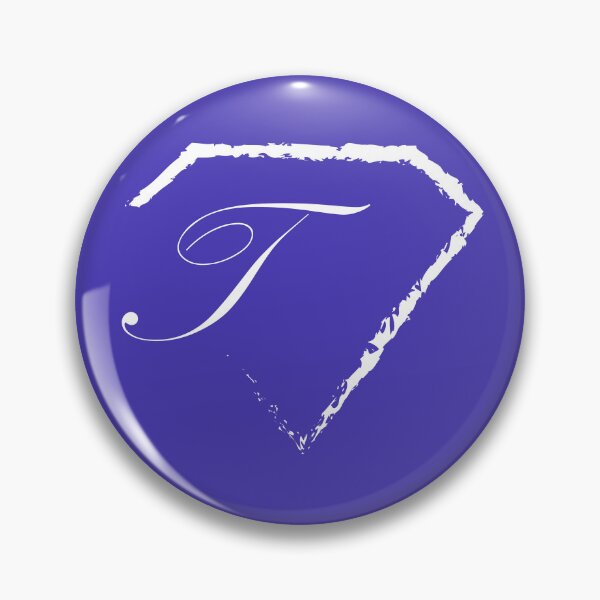 Item preview, T letter monogram initial diamond white designed and sold by mixtape80.