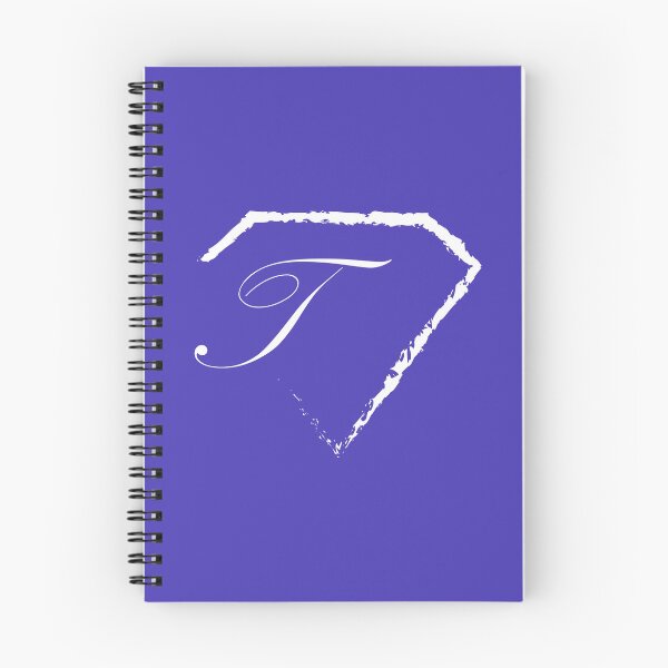 Item preview, T letter monogram initial diamond white designed and sold by mixtape80.