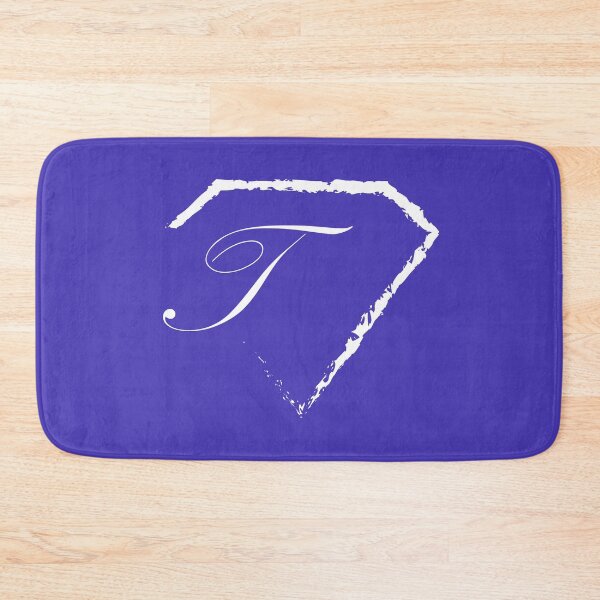 Item preview, T letter monogram initial diamond white designed and sold by mixtape80.