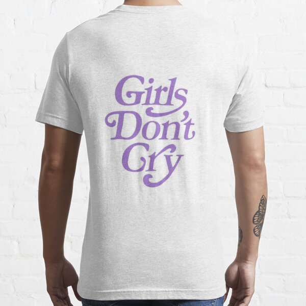 Girls don't cry L/S Tee White/Purple トレンド www.shelburnefalls.com