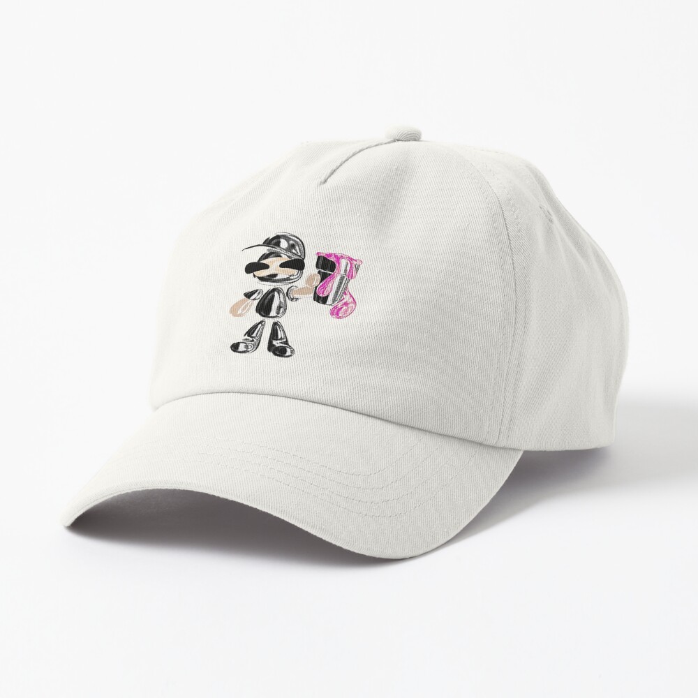 Purple and White Backwards Baseball Cap