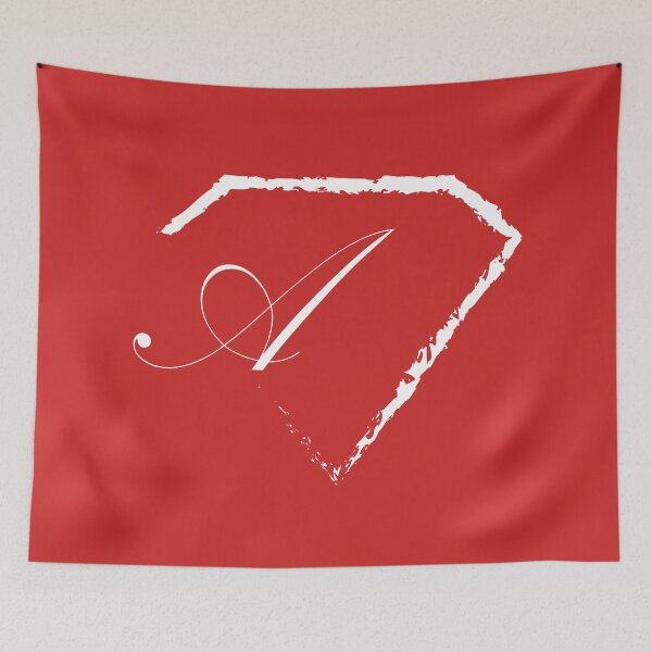 Item preview, A letter monogram initial diamond white designed and sold by mixtape80.