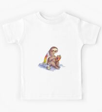 Gemütliches Faultier Kinder T-Shirt