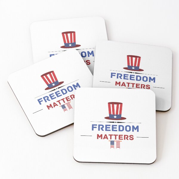 Item preview, Freedom matters Independence Day 4th of july designed and sold by MizMed ⭐⭐⭐⭐⭐.
