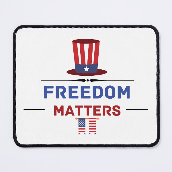 Item preview, Freedom matters Independence Day 4th of july designed and sold by MizMed ⭐⭐⭐⭐⭐.