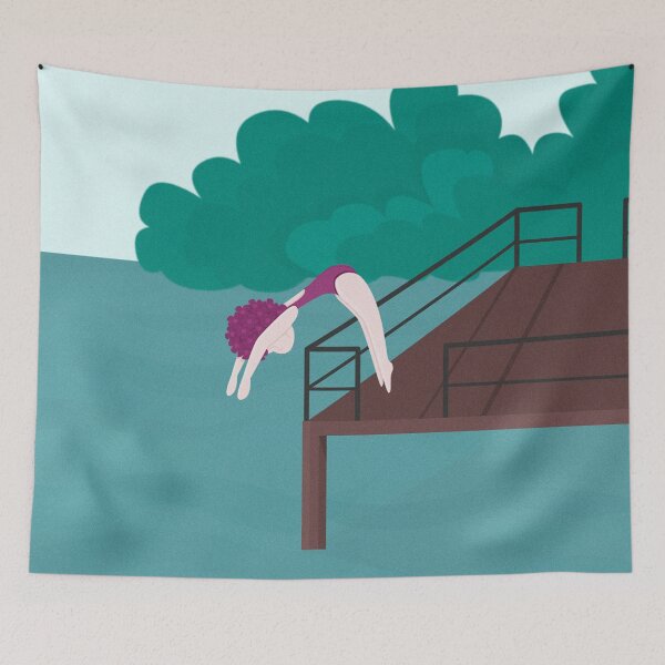 Item preview, Swimming in the Lake designed and sold by PenguinConfetti.