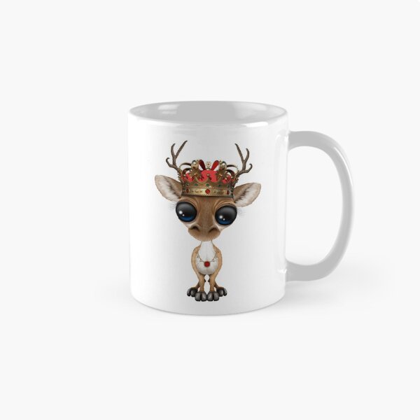 Item preview, Cute Royal Deer Wearing Crown Blue designed and sold by JeffBartels.