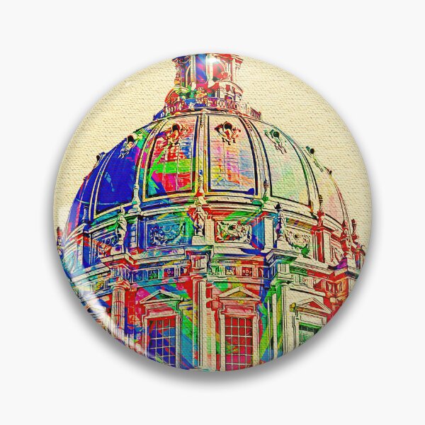 Item preview, The dome of the San Francisco City Hall - colorful digital painting designed and sold by NickoPrints.