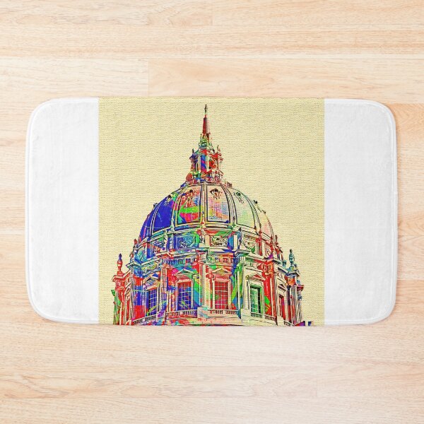 Item preview, The dome of the San Francisco City Hall - colorful digital painting designed and sold by NickoPrints.