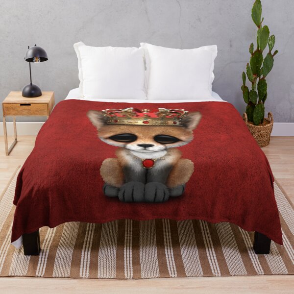 Item preview, Cute Royal Fox Wearing Crown designed and sold by JeffBartels.