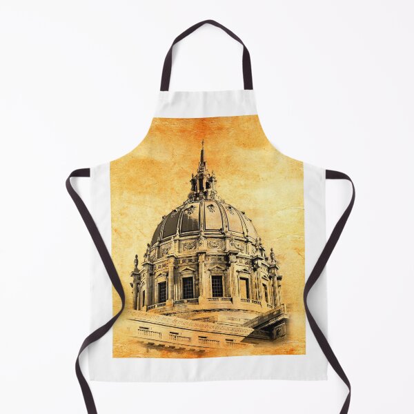 Item preview, The dome of the San Francisco City Hall blended on old paper designed and sold by NickoPrints.