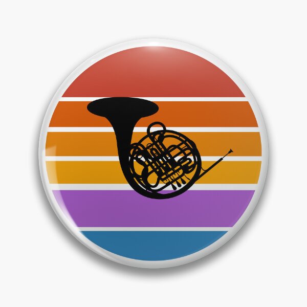 Item preview,  Horn musical instrument retro sunset designed and sold by Inspirationmotivation.