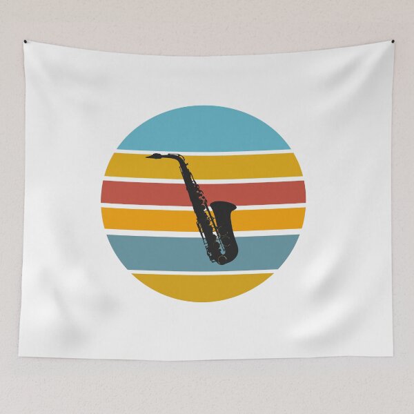 Item preview, Saxophone Player Vintage Sunset designed and sold by Inspirationmotivation.