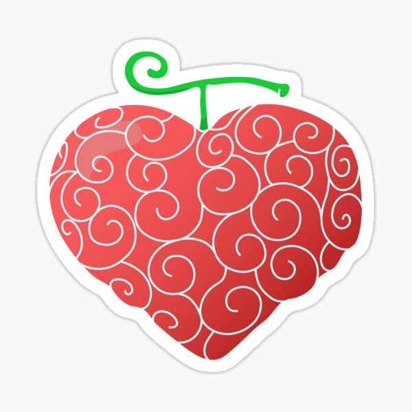 One Piece Heart Devil Fruit Pixel Art (Ope Ope) Sticker for Sale by  SnailKisses