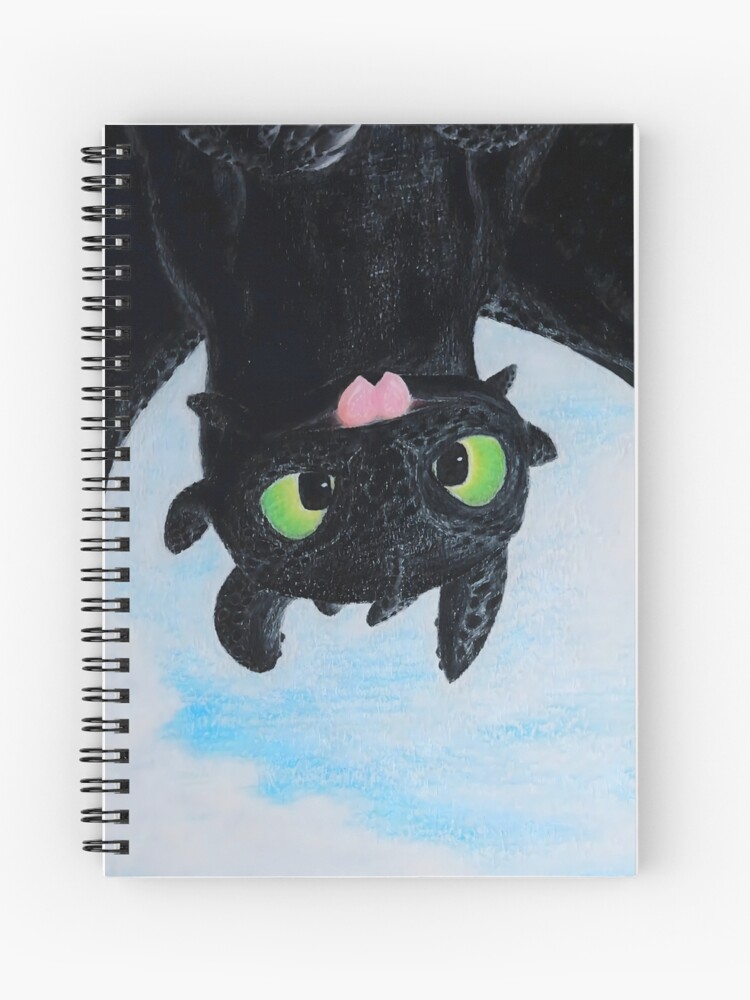 Thumbnail 1 of 3, Journal, Toothless Upside Down Flight designed and sold by Lycoris-art.