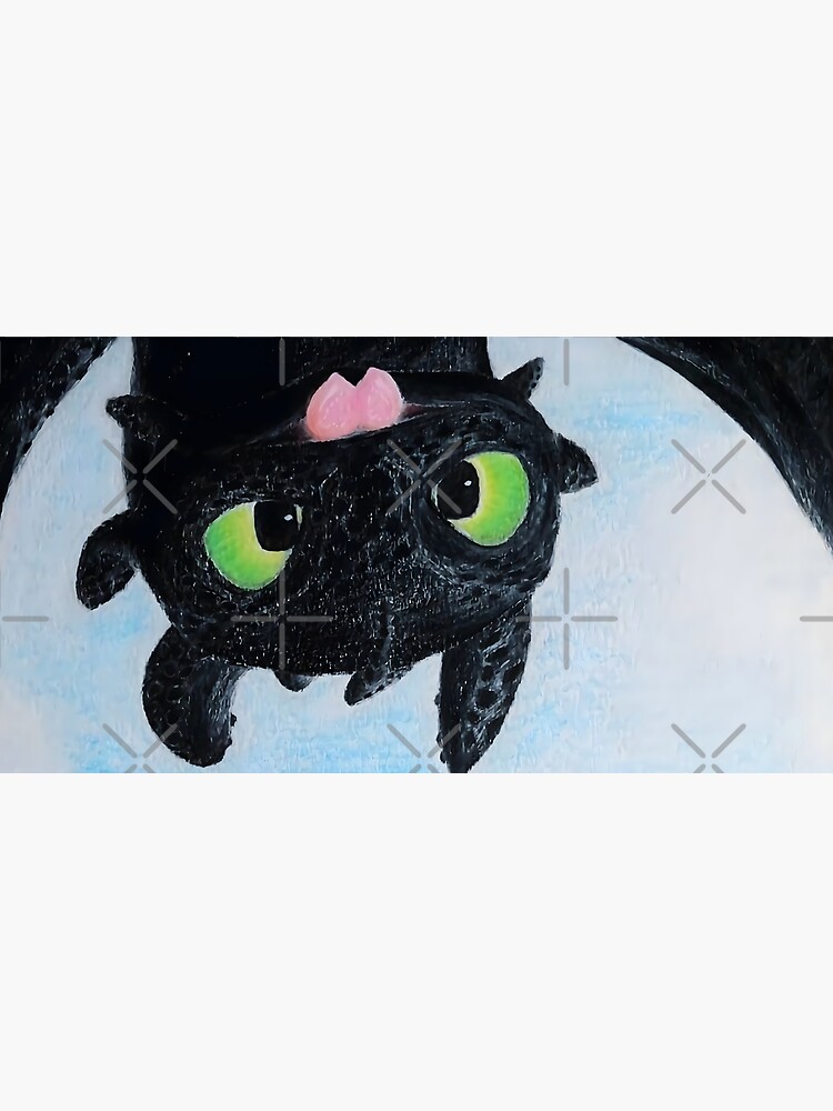 Thumbnail 5 of 5, Mouse Pad, Toothless Upside Down Flight designed and sold by Lycoris-art.